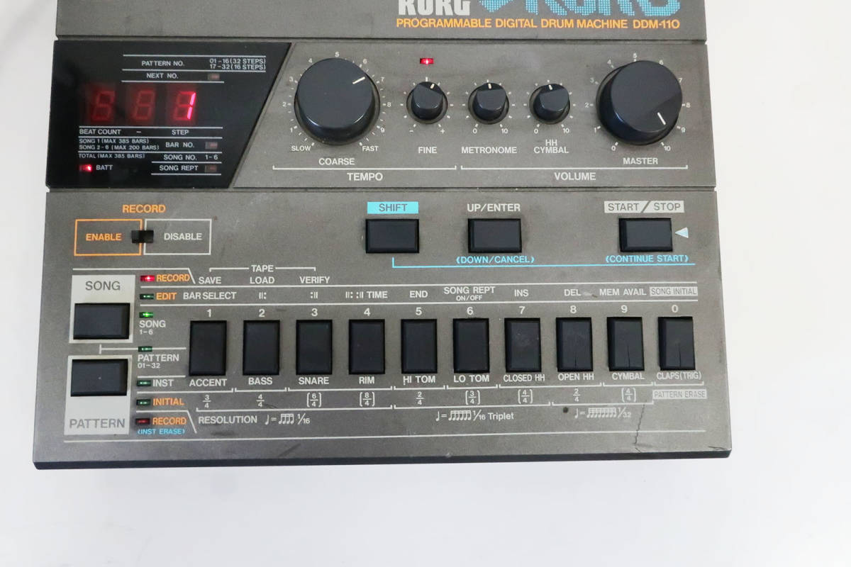 KORG リズムマシン DDM-110 電源OK ジャンク_4