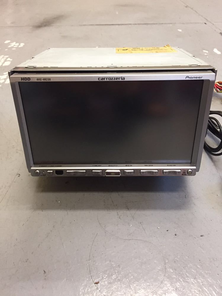 カロッツェリア HDD 楽ナビ AVIC-HRZ08 DVD再生 ミュージックサーバー 中古品 ジャンク品