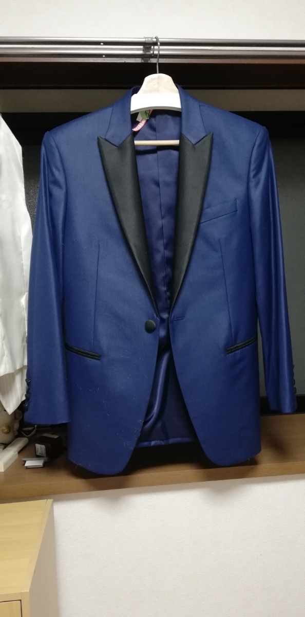 タキシード　ウェディング　結婚式　青　売り切り！！
