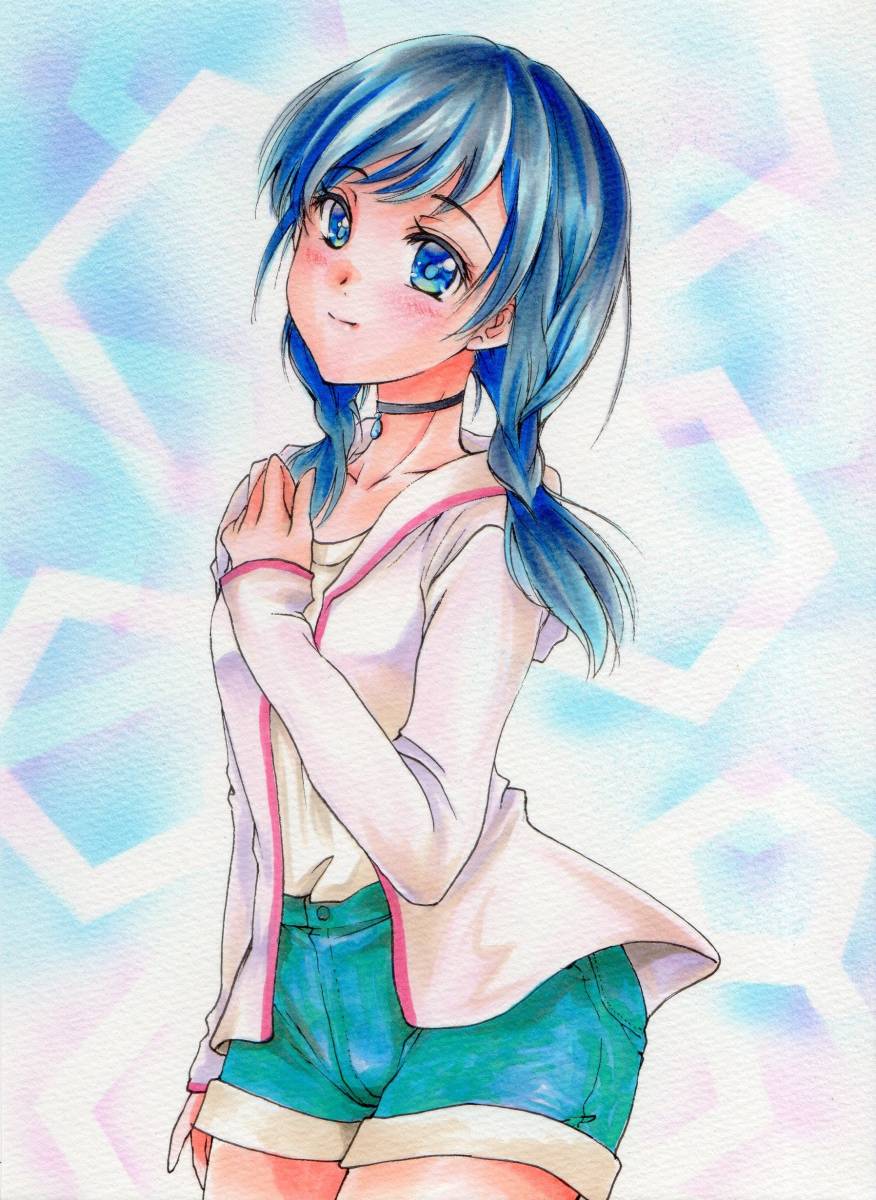 天気の子 天野陽菜 手描きイラスト A5 手描きイラスト 売買されたオークション情報 Yahooの商品情報をアーカイブ公開 オークファン Aucfan Com