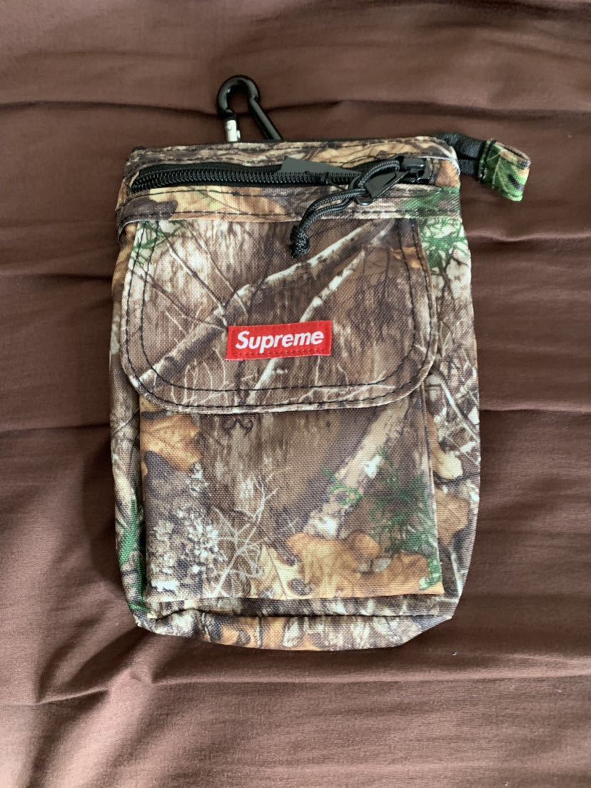 Supreme 2019aw バックパック　レシート付き リアルツリー柄】SUPREME Shoulder Bag 2019AW レシートコピー付き