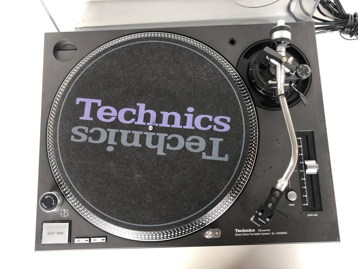 ①◆Technics テクニクス◆DJ用 ターンテーブル レコードプレーヤー SL-1200MK5 音響 楽器 音楽機材