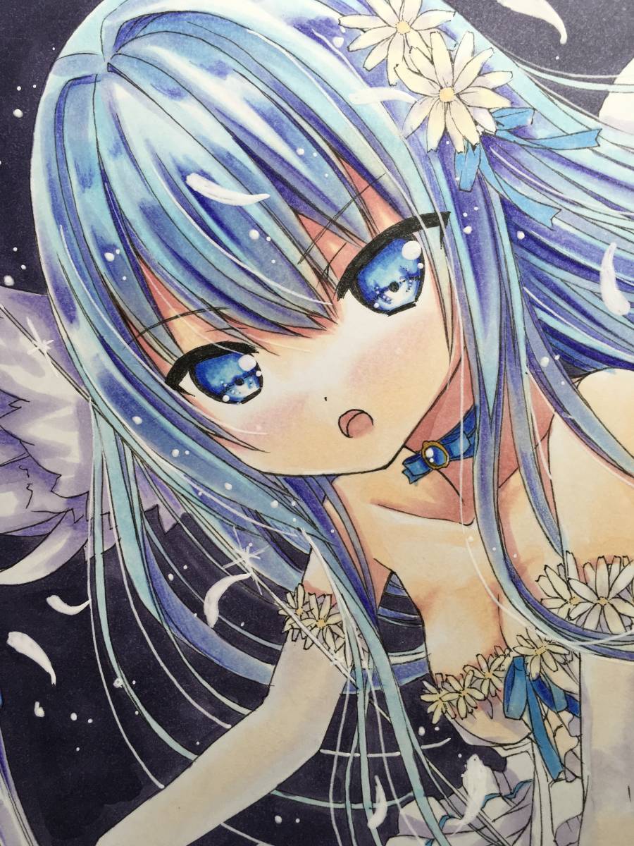 手描きイラスト オリジナル かっこいい もっと強くなりたい 女の子 色紙 在庫限り もっと強くなりたい