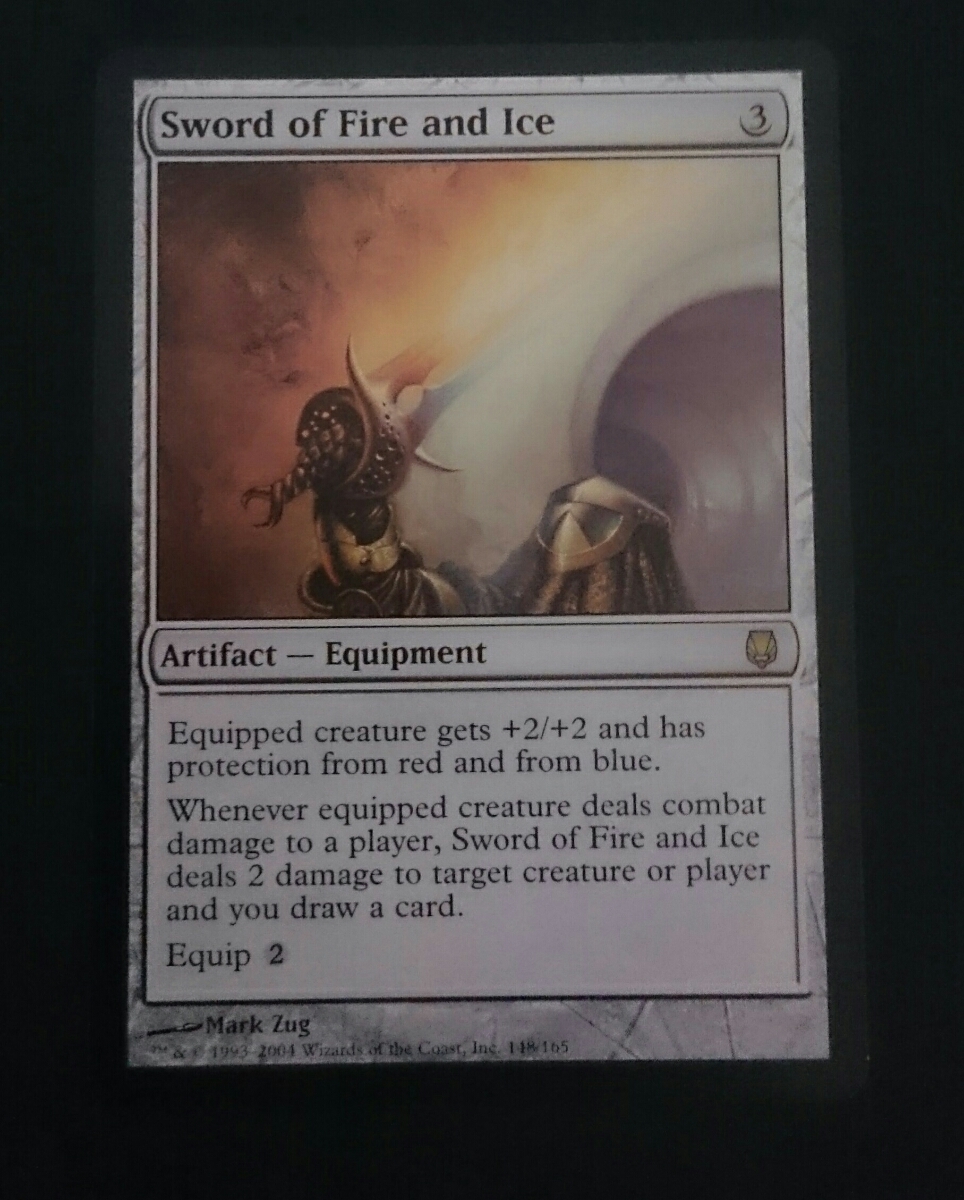 MTG of 火と氷の剣 DST Fire and Ice foil 英語 火と氷