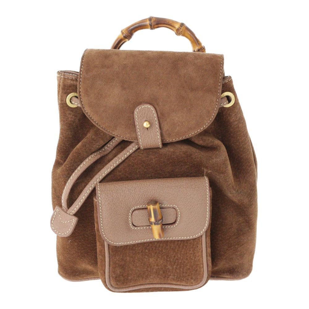 バンブー グッチ GUCCI ミニリュック バック スエード ミニ リュック 