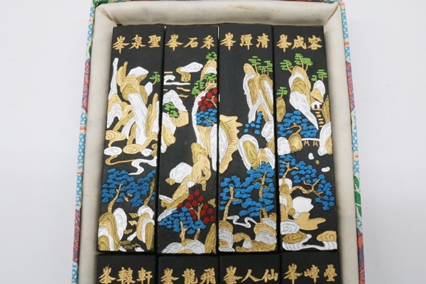 中国墨 古墨 8本セット 徽州墨厰 九龍峯 雲門峯 芙蓉峯