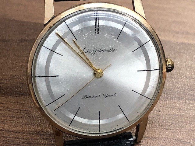 小物 22137】腕時計SEIKO ゴールドフェザー/15008/14K/GoldFeather