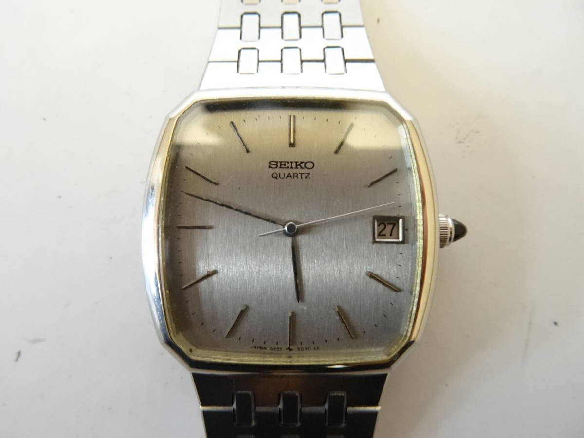 5855-5000 ⌚026SEIKO ホワイト｜Crusoe Yahoo!オークション 