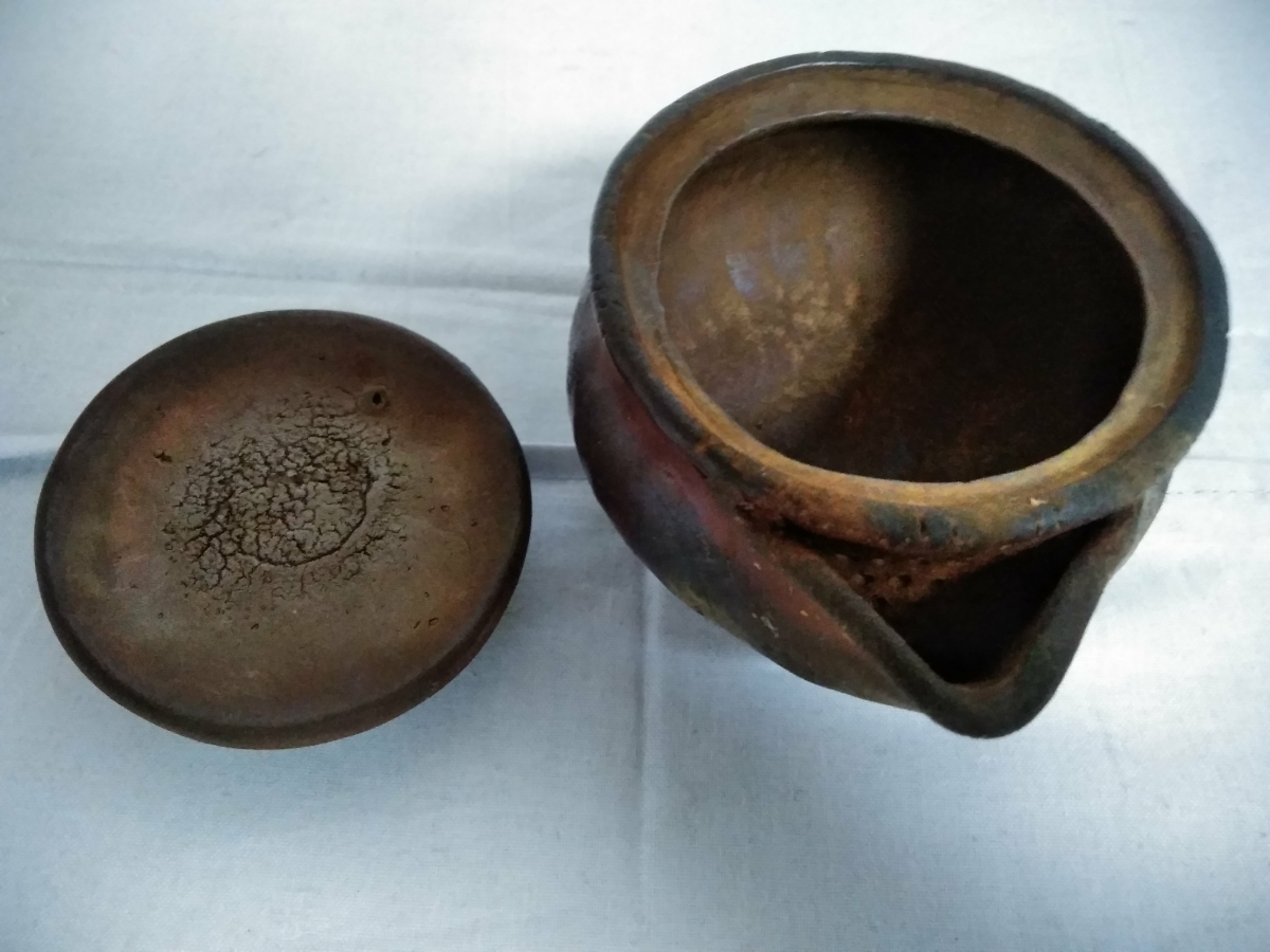 備前焼 急須 宝瓶 手ひねり 煎茶道具