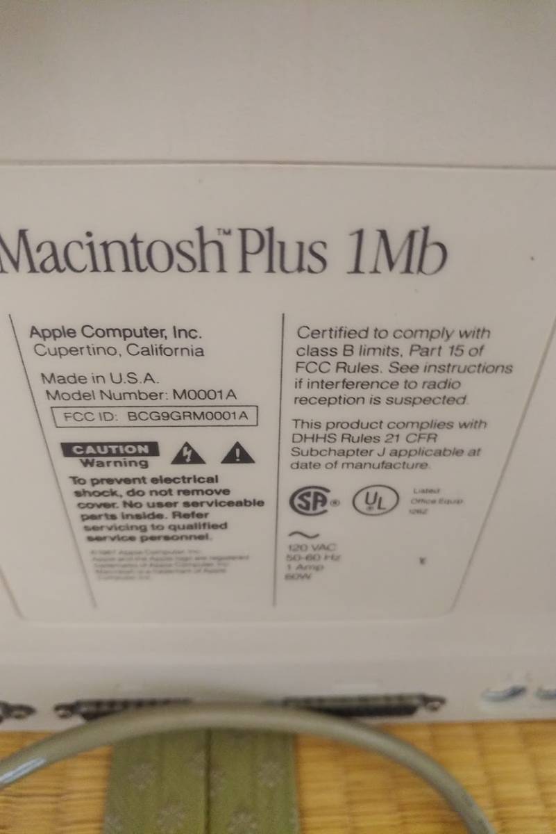 macintosh PLUS 1Mb 現状渡し 起動しない デスクトップ型PC 【公式通販】