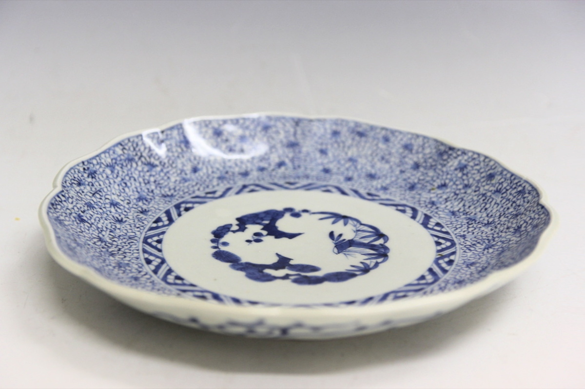 古伊万里 - 松竹梅 染付 成化年製文 蛸唐草 生活骨董と古布