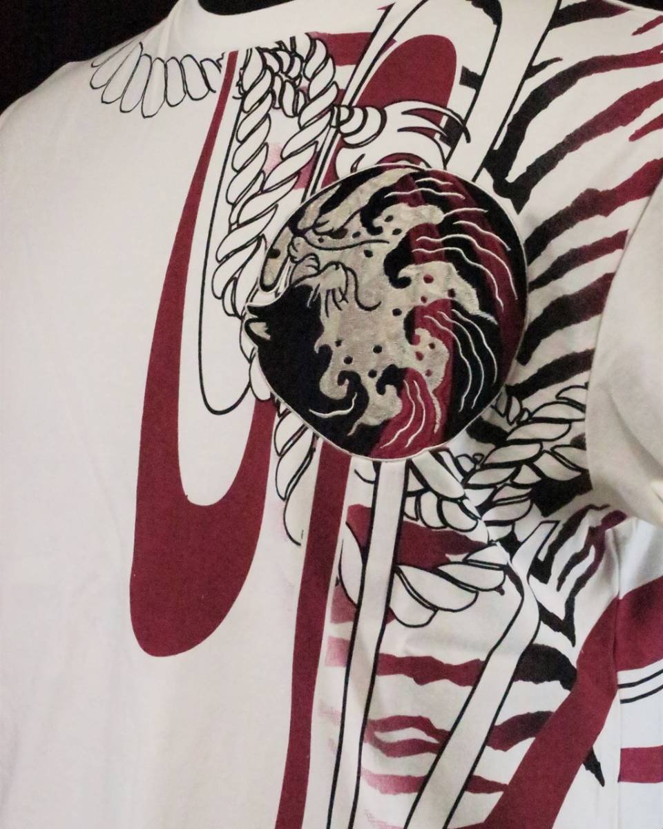【大人気，大得価】 SALE 和柄 錦 半袖Tシャツ 525228 眠り猫シリーズ 縄猫柄 Ｌサイズ ＸＸＬサイズ ホワイト(柄もの)｜売買されたオークション情報、yahooの商品情報をアーカイブ公開 - オークファン XLサイズ以上