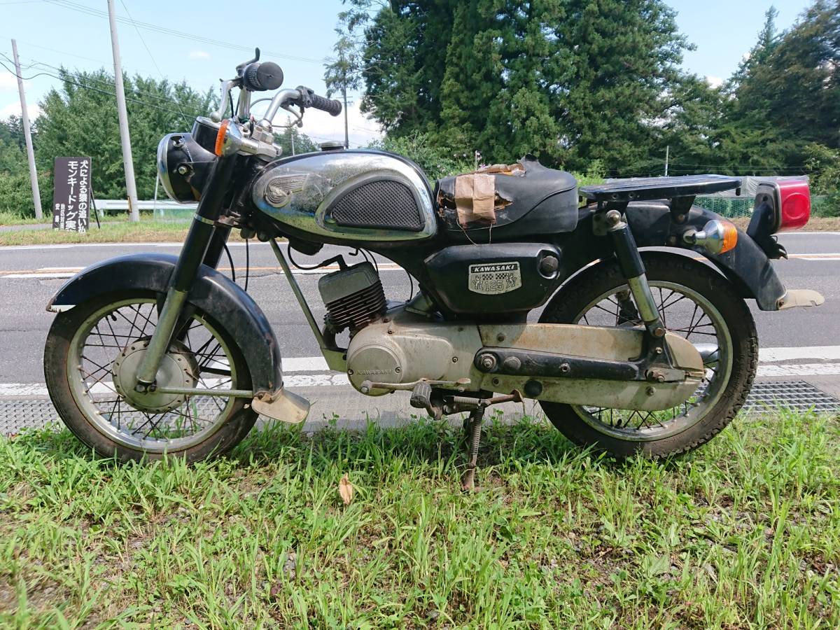 カワサキ B1 中古車(ジャンク品)レストアベース、部品取り車体 直接引取限定 安曇野市
