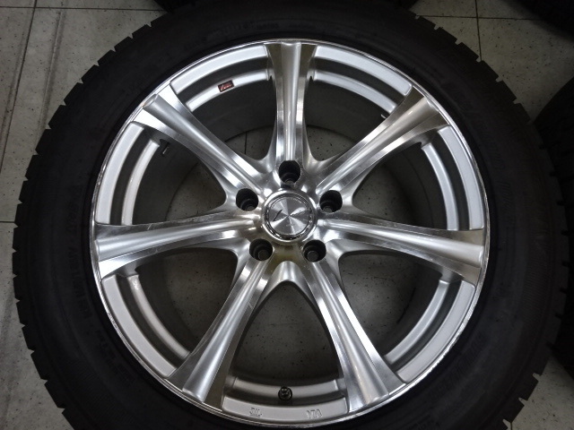 225/60R18☆スタッドレス バリ山 weds LEONIS アルミ付☆T32エクストレイル NX300 RAV4 等SUV色々　中古　4本