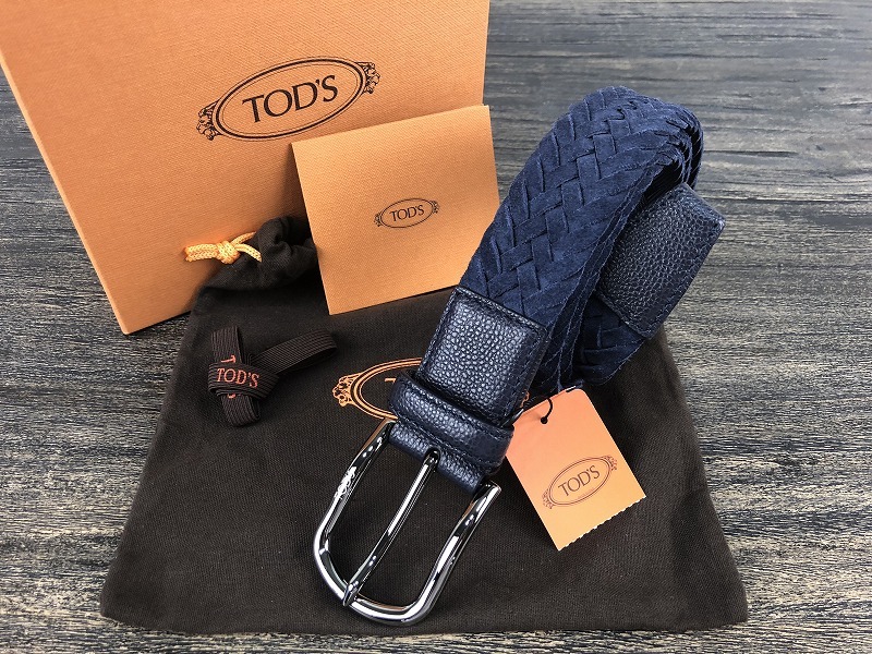 最新作，2025 当社買取品 鑑定済 正規品 TOD`S トッズ スエード レザー メタル ピンバックル メンズ ウーブン ベルト 現行モデル(その他)｜売買されたオークション情報、yahooの商品情報をアーカイブ公開 - 服飾小物