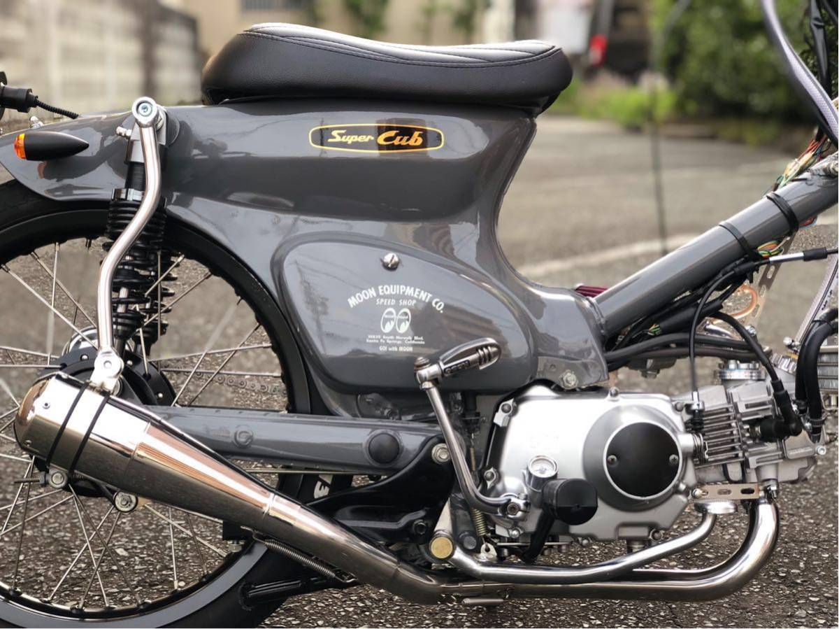 ダックス・シャリィ・カブ専用 エム・キッズ ステンレーシングメガホン 