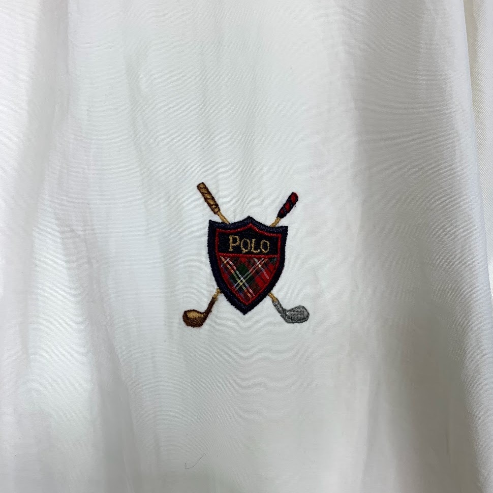 Polo RALPH LAUREN GOLF スイングトップ Lサイズ ホワイト 白 ナイロン