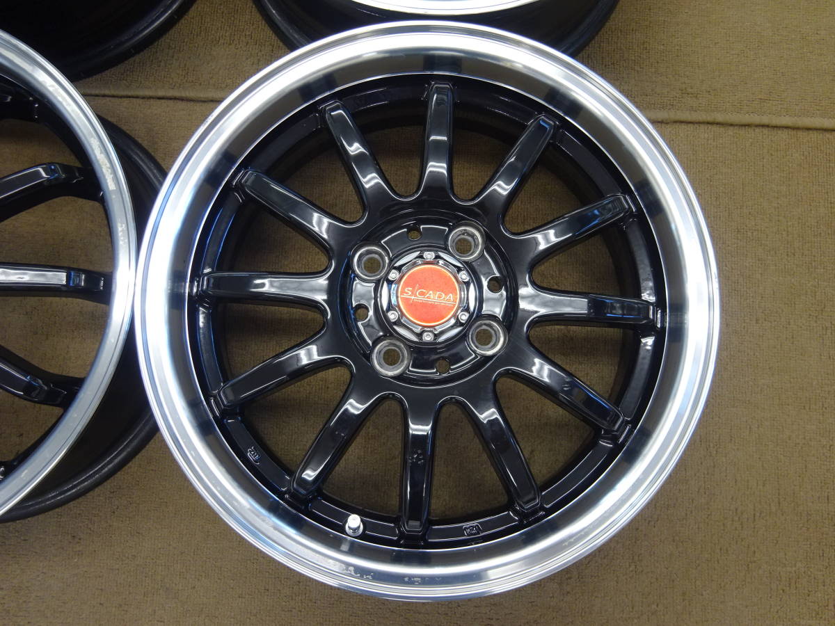 エスカーダ 16インチ 5.5j +48 pcd100 4穴 165/45R16 4本セット 軽