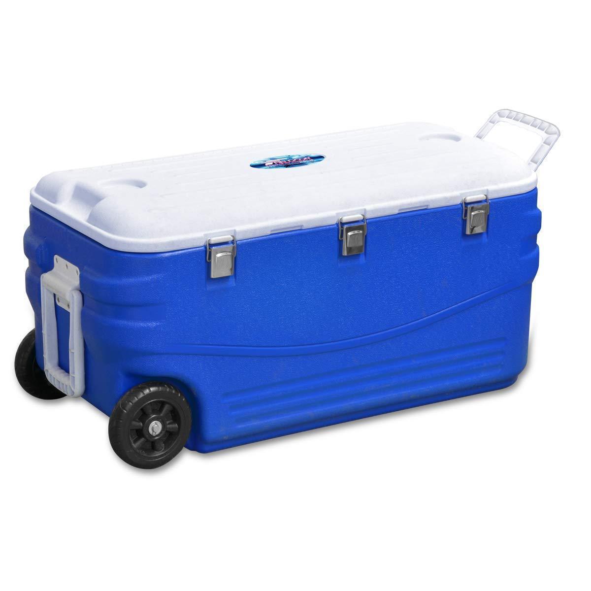 FIELDOOR】キャスター付 クーラーボックス 容量100L 大型 クーラー 