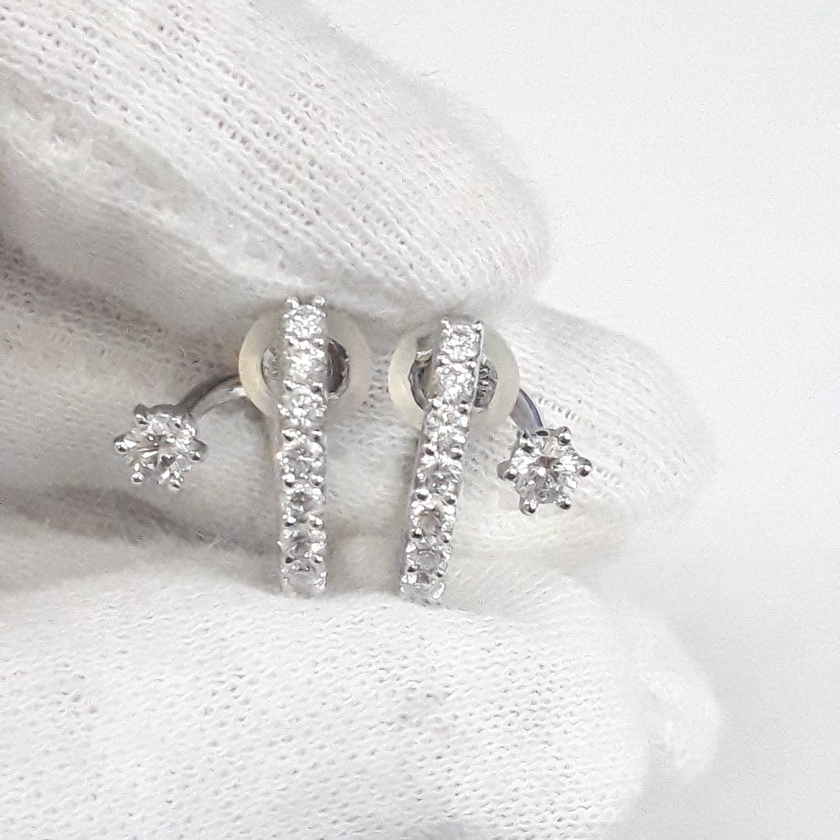 □小寺智子 ダイヤモンドピアス Pt900 0.64ct KODERA TOMOKO カシケイ 