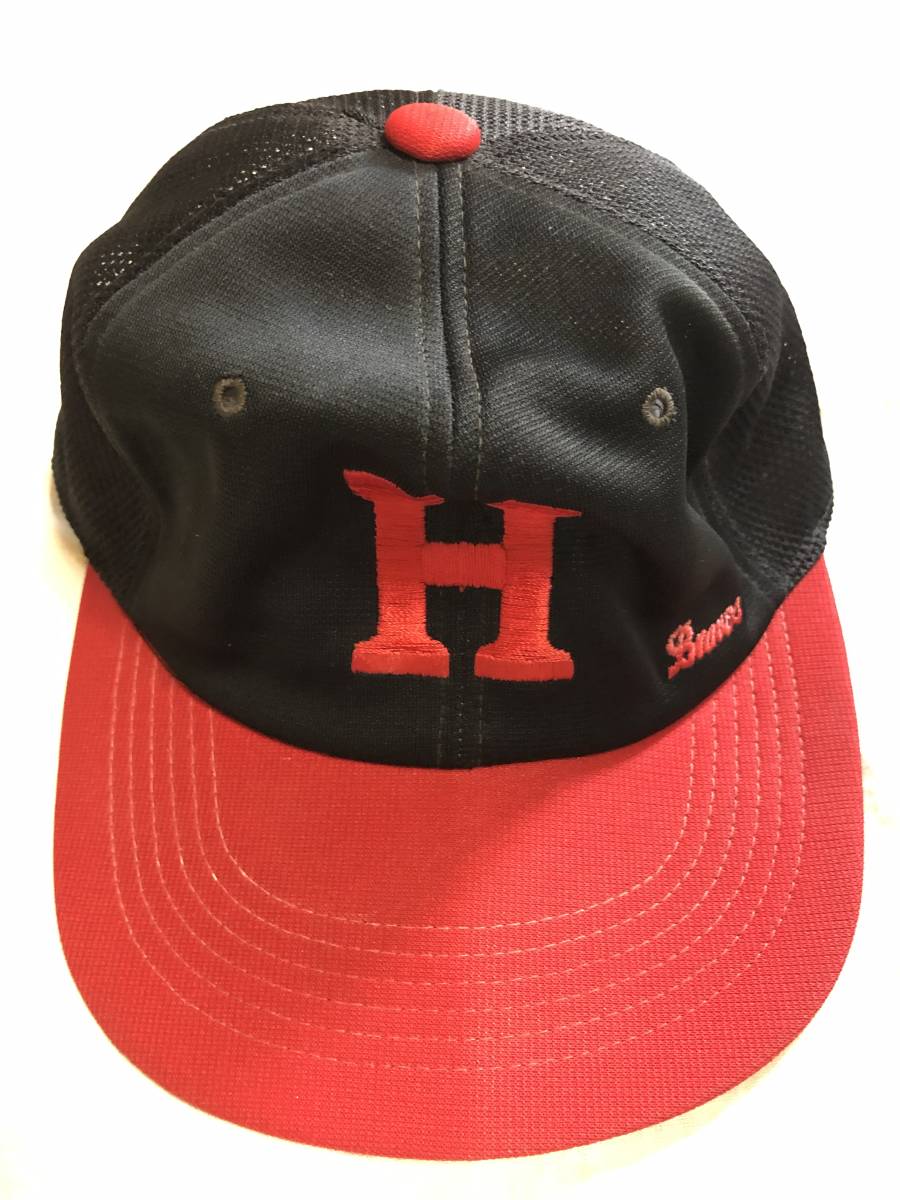 阪急ブレーブス キャップ 当時物 : ビンテージ 帽子 当時モノ 昭和レトロ H帽子 希少☆当時物☆球団支給品☆土田球団社長所持品 スポーツ別 - オリックス サイズ 野球帽 キッズ帽子