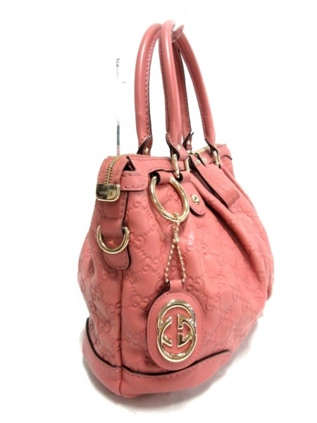 グッチ GUCCI ハンドバッグ 247902 スーキー/シマライン レザー ピンク