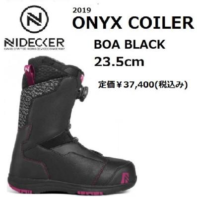 【定番人気，得価】 処分 2019 NIDECKER/ナイデッカー ONYX COILER BOA BLACK us7 23.5cm / FLOW フロー(23.5cm)｜売買されたオークション情報、yahooの商品情報をアーカイブ公開 - オークファン ソフトブーツ