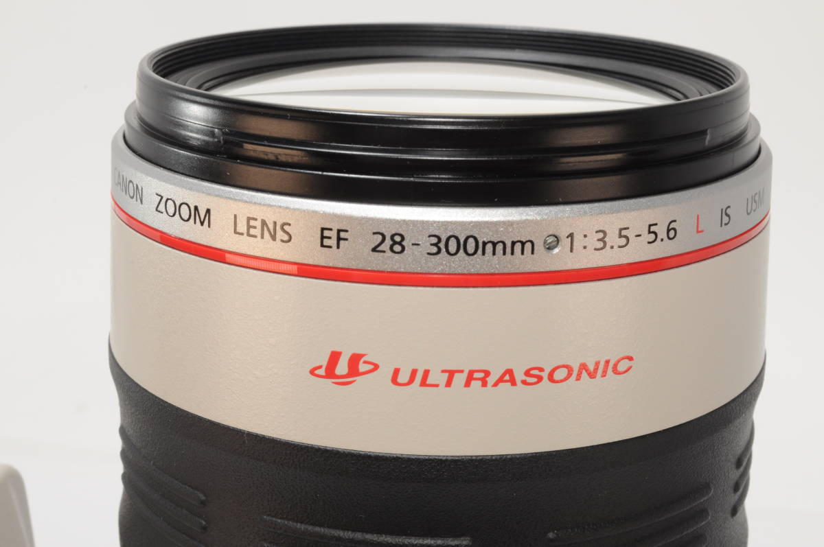 純正品ケース付 Canon キャノン EF28-300 F3.5-5.6L IS USM #KV10-23