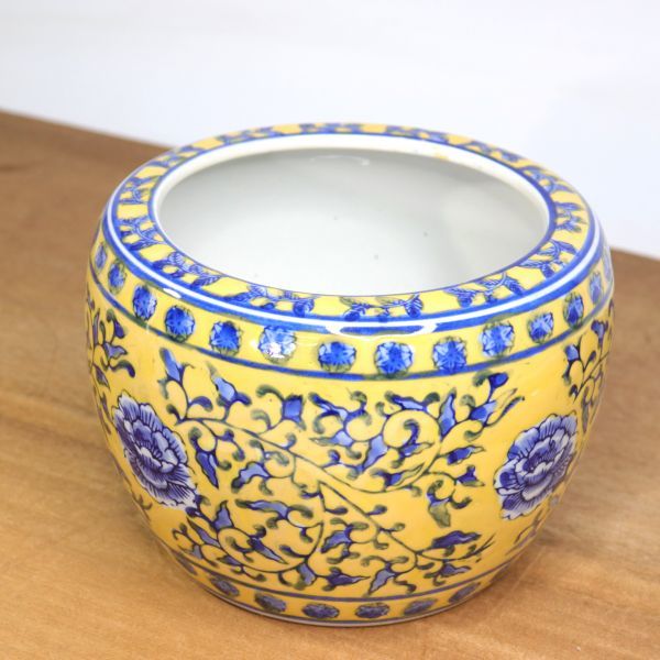 水鉢 火鉢 鉢カバー 黄底 プランターカバー 睡蓮鉢 メダカ鉢 金魚鉢 陶器 めだか鉢 鉢 和モダン 和風 観葉植物 ハイドロカルチャー 灰皿 日本 売買されたオークション情報 Yahooの商品情報をアーカイブ公開 オークファン Aucfan Com