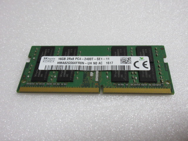 SK Hynix DDR4 SO-DIMMメモリ PC4-2400T 16GB(1枚/ 260pin)