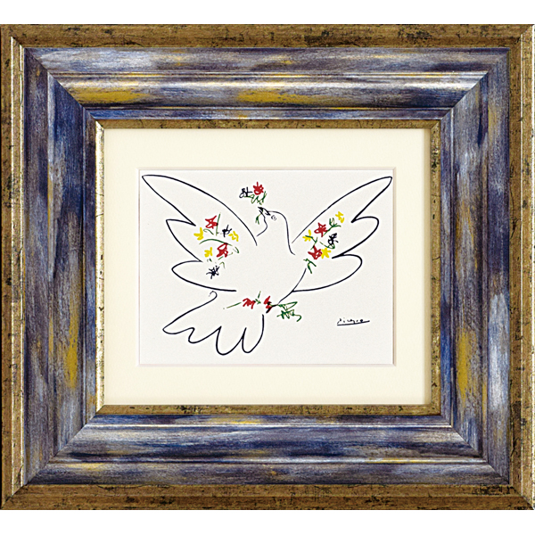 額装絵画 ピカソ「平和」 ピカソ 額入り 絵画 絵画額縁⁄フレームセット