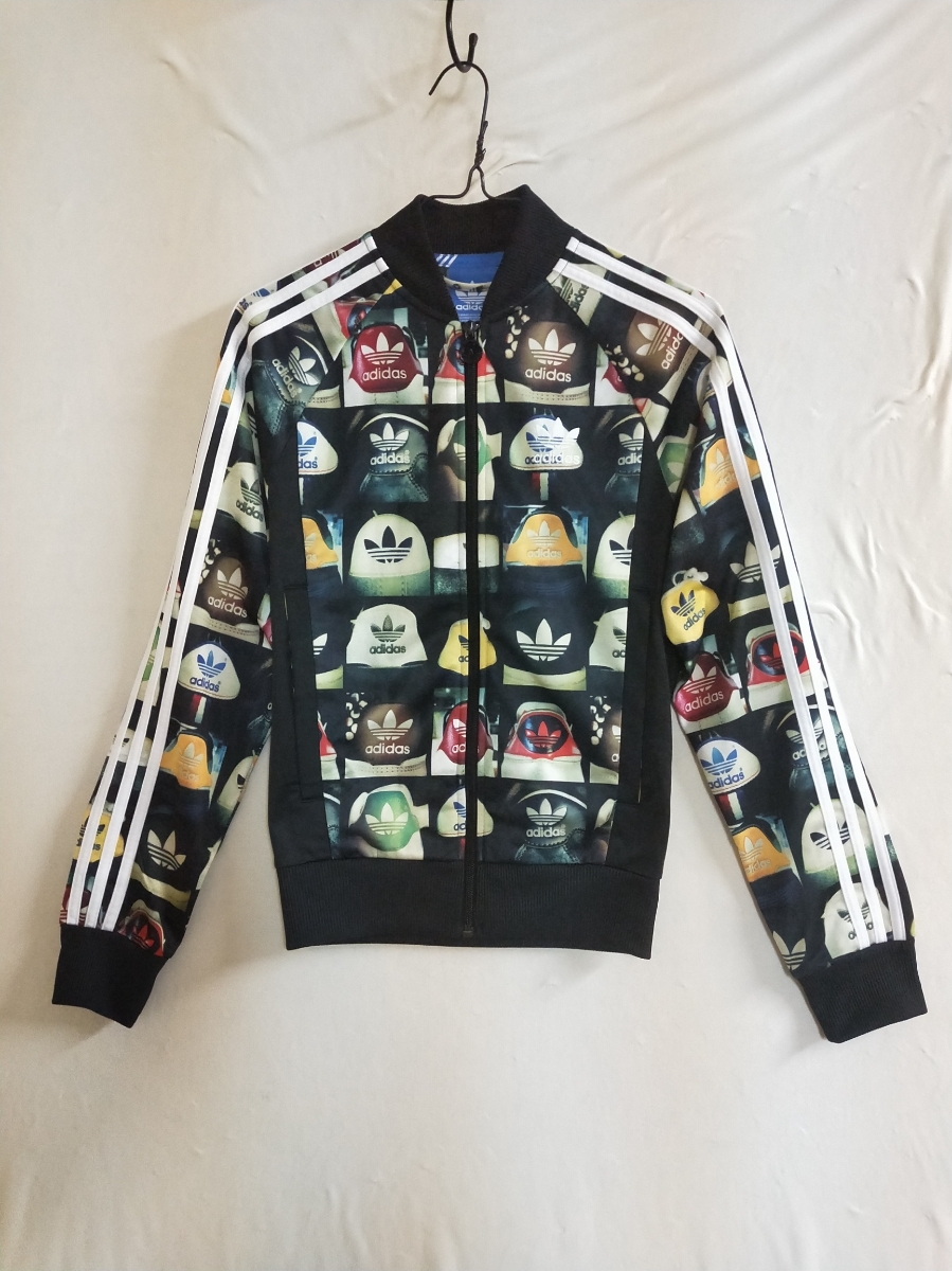 超激得，本物保証 送料520円 adidas Originals アディダス オリジナルス ヒールタブ柄 総柄 トラックトップ ジャージ サイズXS(アディダス)｜売買されたオークション情報、yahooの商品情報をアーカイブ公開 - オーク ジャージ
