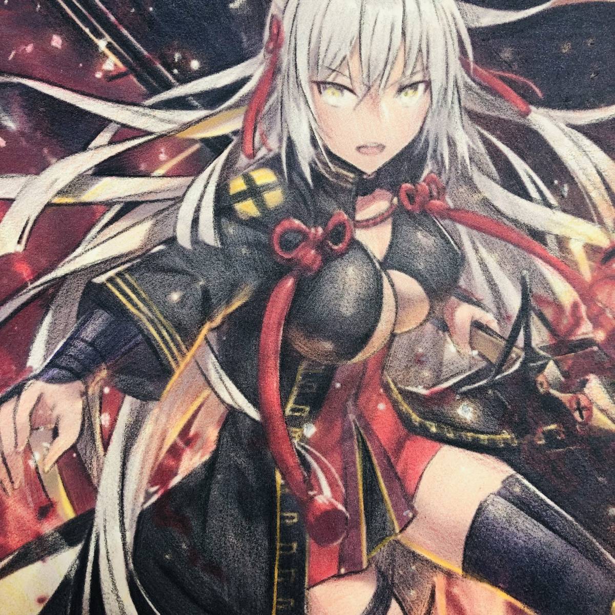 同人手描きイラスト Fate☆オルタ 直筆一点物 色鉛筆 約A4サイズ