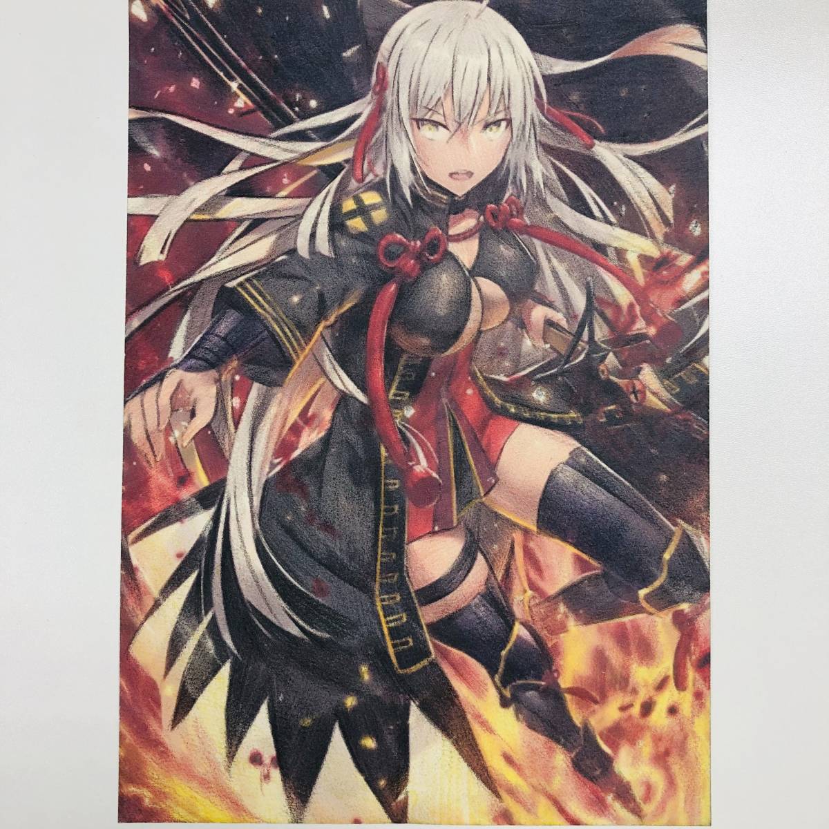 同人手描きイラスト Fate☆オルタ 直筆一点物 色鉛筆 約A4サイズ