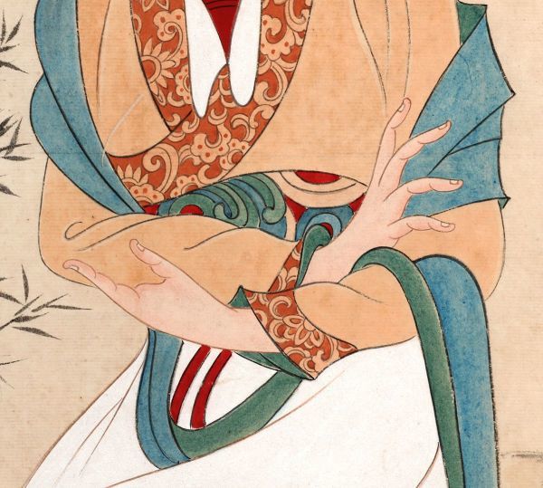 購入できるネット通販サイト 【真作】掛け軸「仕女図 張大千」近代画家