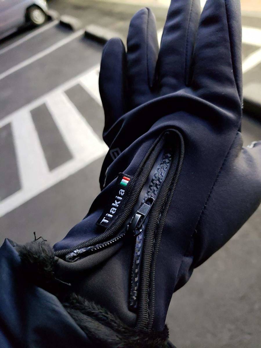 新品・未使用　防寒 手袋 バイクグローブ 自転車手袋 防水手袋 バイク手袋 長指 冬 グローブ サイクリング グロ_2