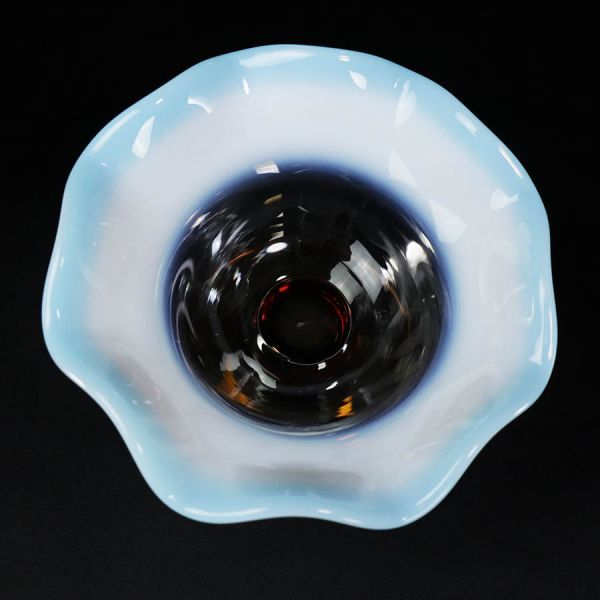 ga04]時代 乳白色ガラス 氷カップ 硝子 レトロ アンティーク コップ