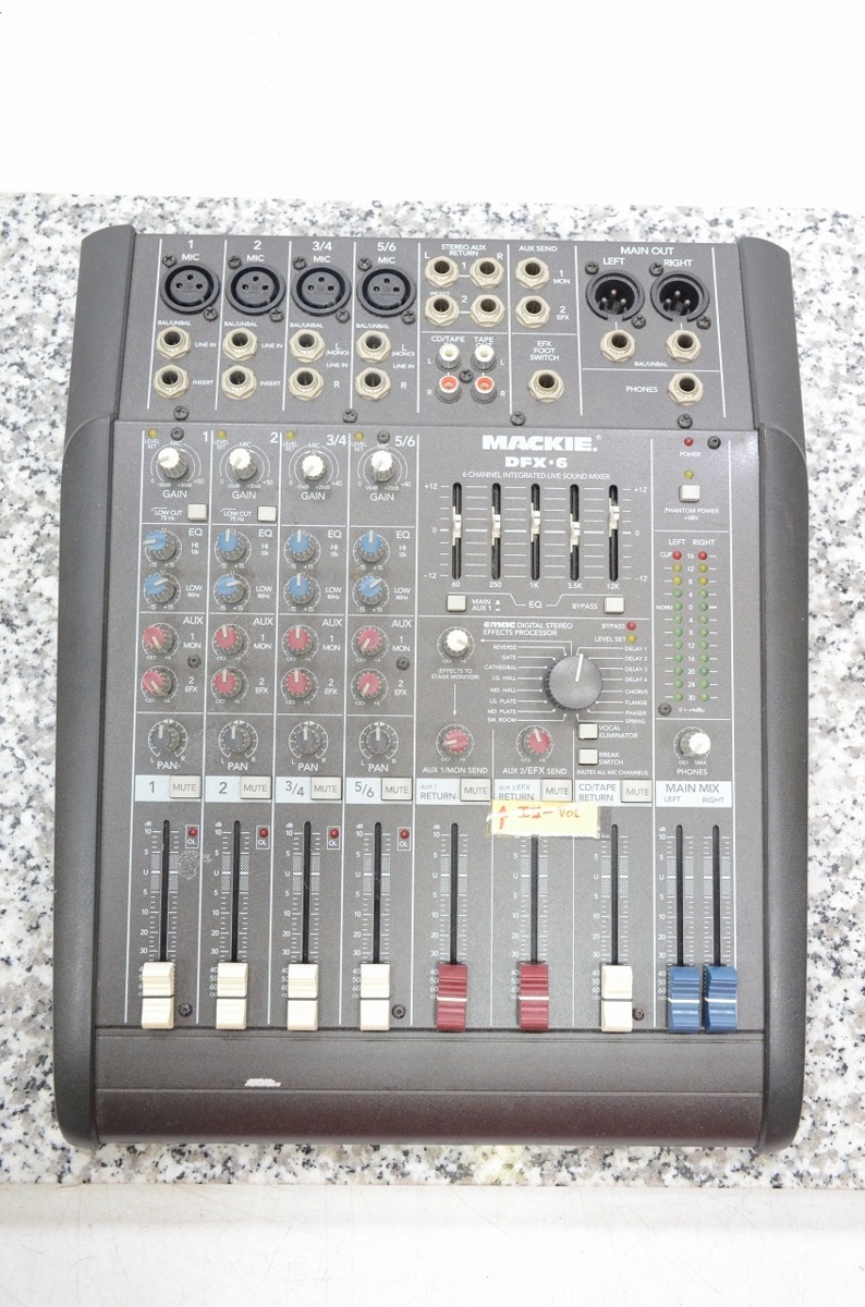【動作確認済】MACKIE DFX6 PAミキサー MackieのDFX6ミキサー | 札幌の楽器店 B.ISLAND
