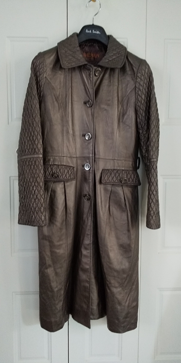 超豪華‼️BALMAIN レザー トレンチコート 2way内ダウン 検LEON
