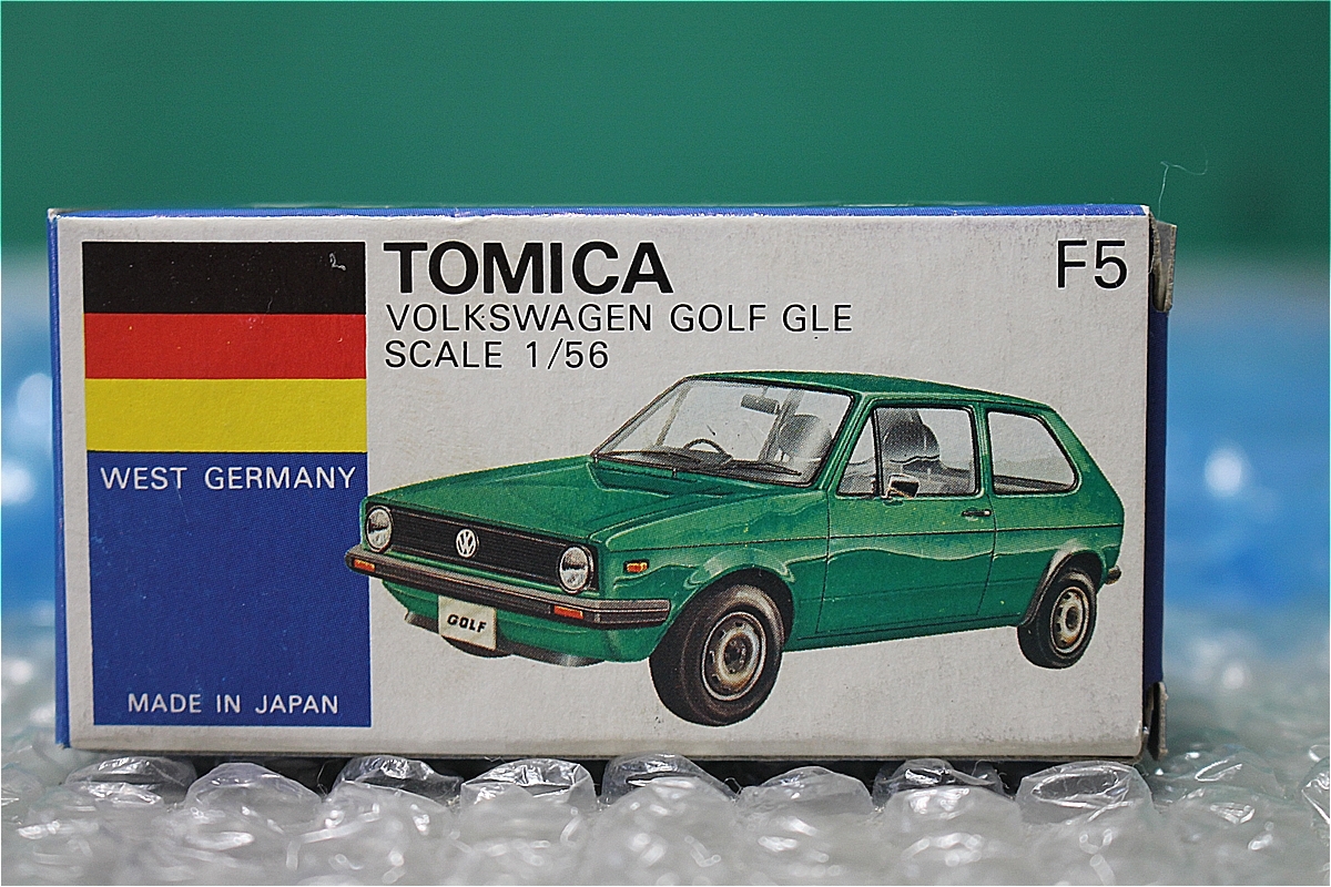 で最短翌日お届け トミカ 外国車シリーズ 当時物 NO.F5 フォルクスワーゲン ゴルフ GLE VOLKSWAGEN GOLF 青箱 日本製 メイドインジャパン 美品