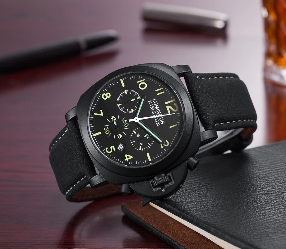 激安大特価，激安大特価，HOT 日本未発売品 最落なし KIMSDUN 最新モデル 腕時計 Luxury Leather Business Quartz ブラック オマージュwatch(その他)｜売買されたオークション情報、yahooの商品情報をアーカイブ公開 - オークファン その他