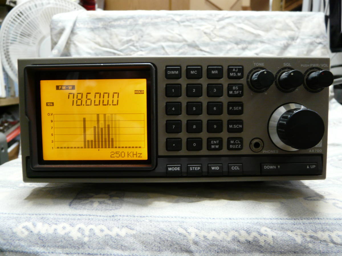STANDARD AX700 広帯域受信機 電源ケーブル欠品 STANDARD AX700