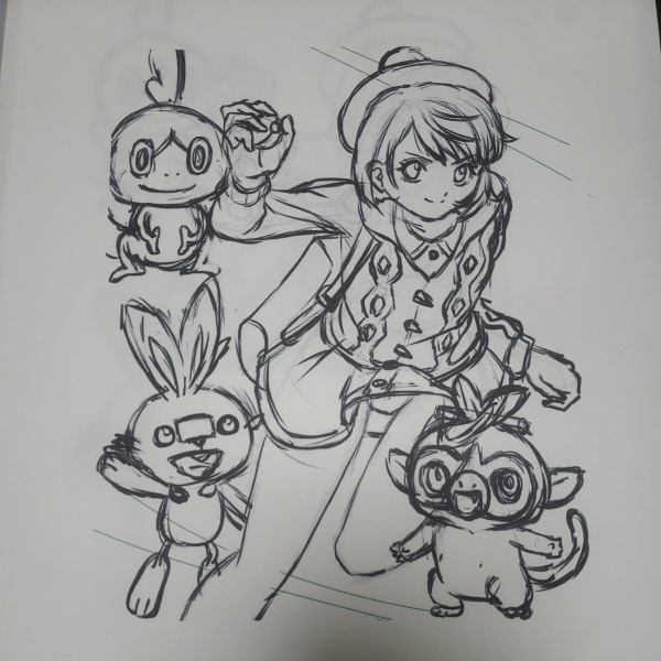ポケットモンスター ポケモン剣盾ソードシールド主人公女の子 ヒバニー サルノリ メッソン 手描きイラスト 下書オマケ 手描きイラスト 売買されたオークション情報 Yahooの商品情報をアーカイブ公開 オークファン Aucfan Com