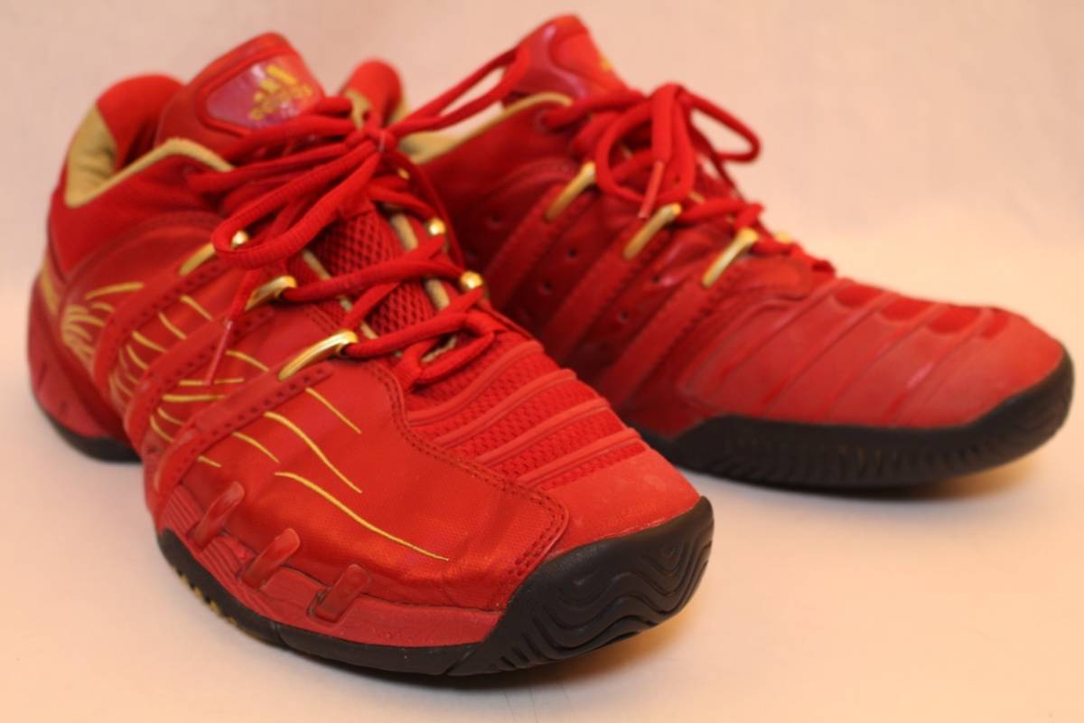 19100074 ris adidas アディダス　メンズスニーカー　レッド　27.5cm [中古]美品　　テニスシューズ　ATP_3
