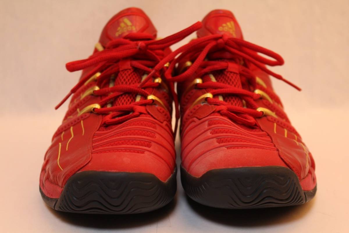 19100074 ris adidas アディダス　メンズスニーカー　レッド　27.5cm [中古]美品　　テニスシューズ　ATP_4