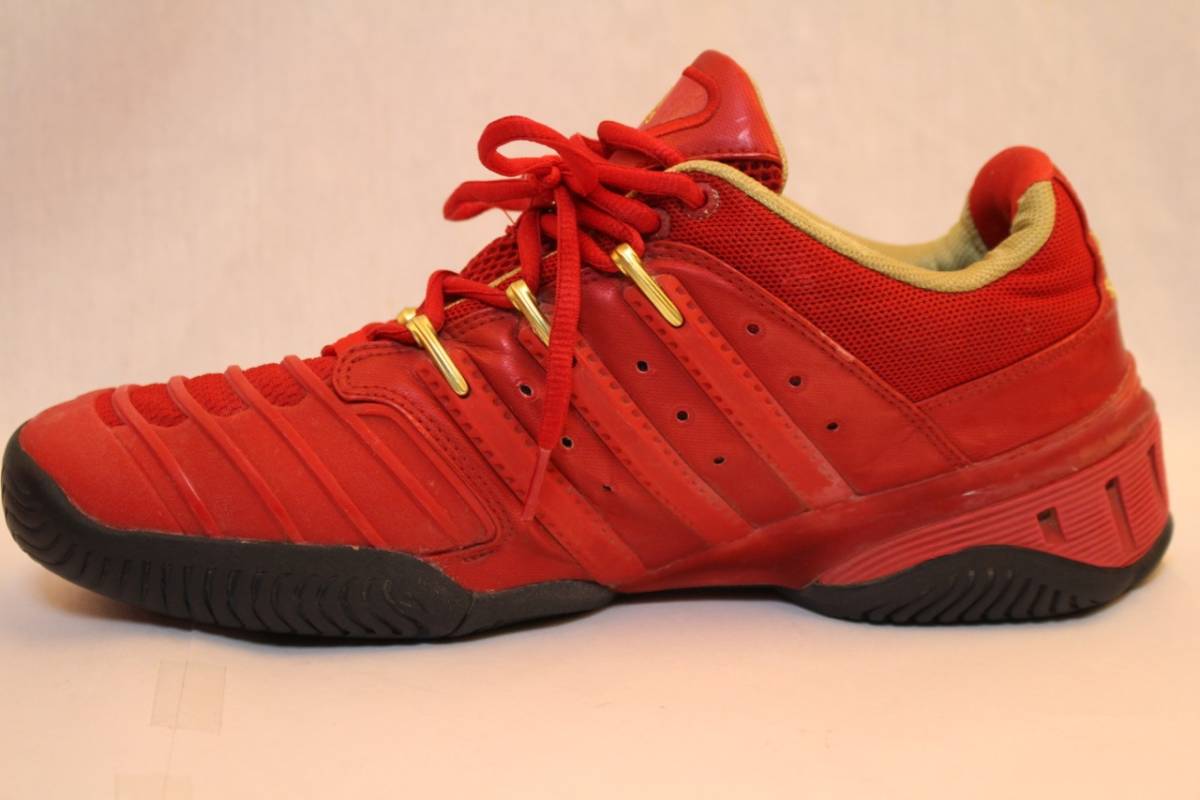 19100074 ris adidas アディダス　メンズスニーカー　レッド　27.5cm [中古]美品　　テニスシューズ　ATP_6