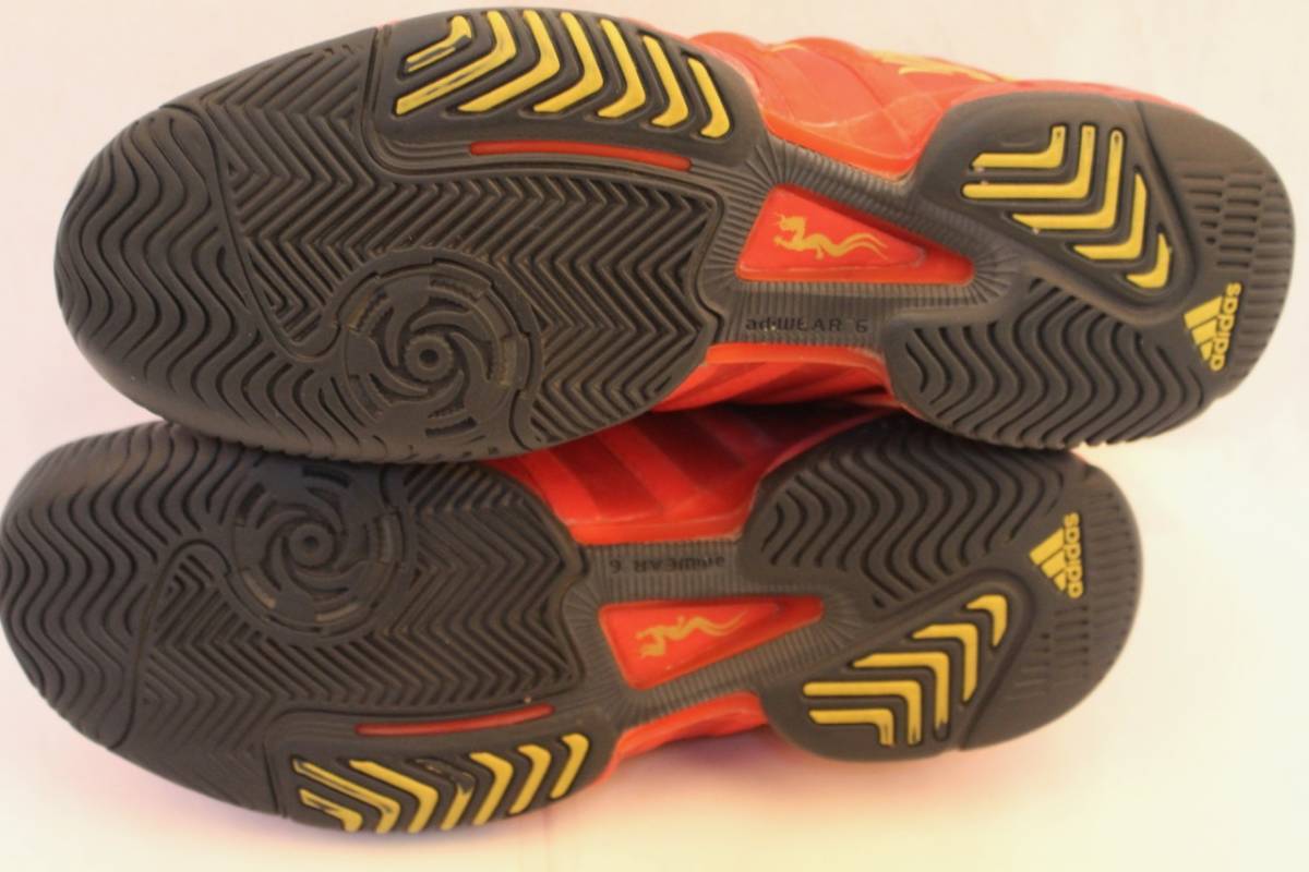 19100074 ris adidas アディダス　メンズスニーカー　レッド　27.5cm [中古]美品　　テニスシューズ　ATP_9