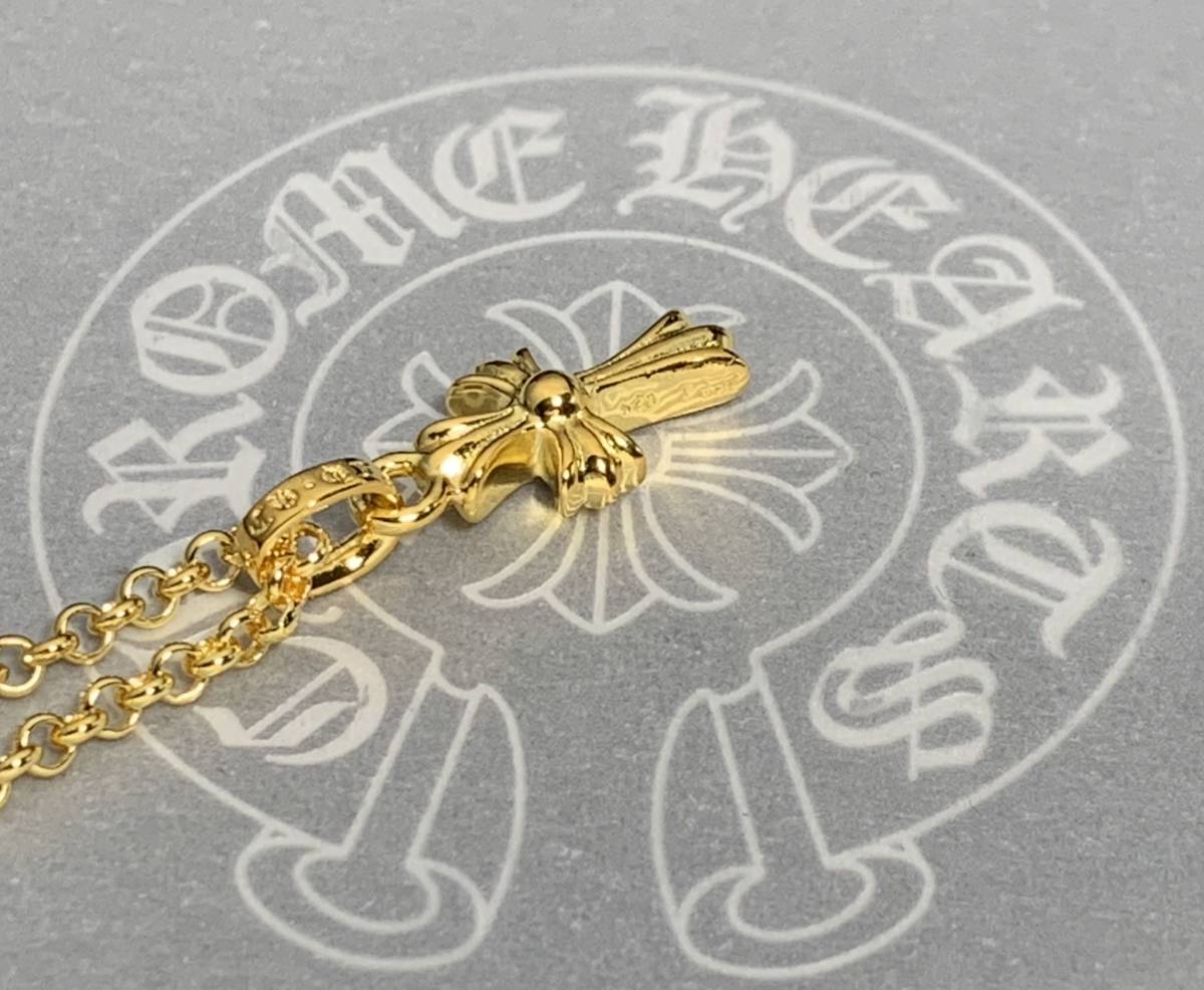 クロムハーツ CHROME 22K ベビーファットチャーム HEARTS chクロス 