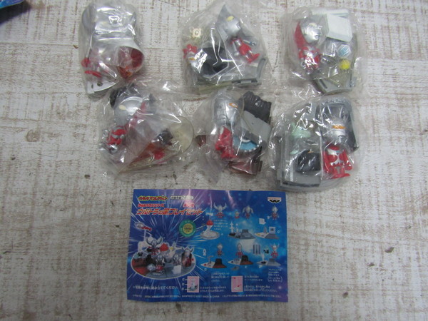 □z158 【未開封】ウルトラの国プレイセット 全6種揃 47個 ガチャダマ