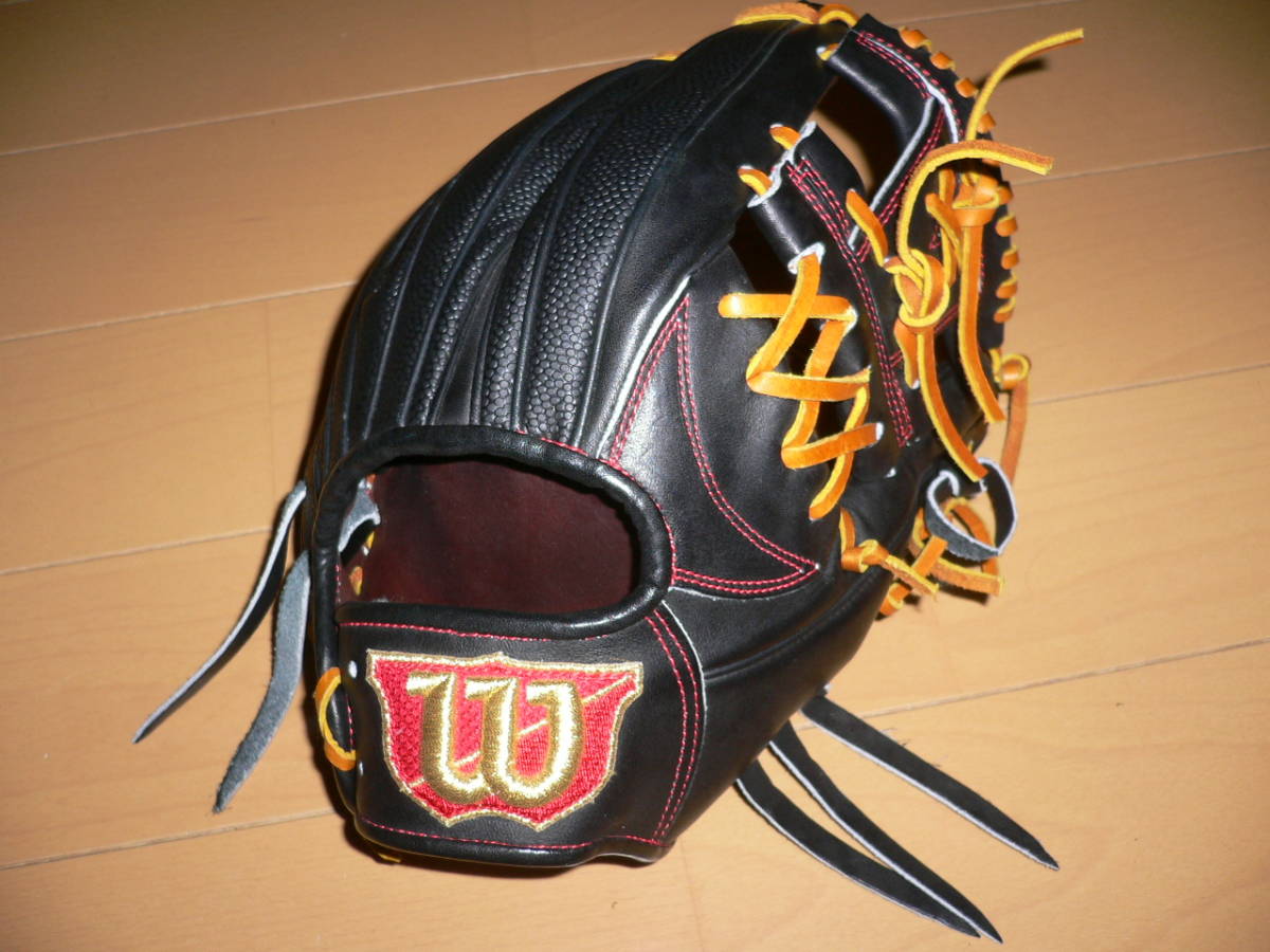 *新品 ウイルソン スタッフ 硬式 内野手用 デュアル グローブ ブラックSS 90SS WTAHWDD5V ベースボール 野球 Wilson グラブ INFIELD* Wilson 硬式用 Staff 916F ブラック 型つけ無料！MLB人人気モデルウィルソン